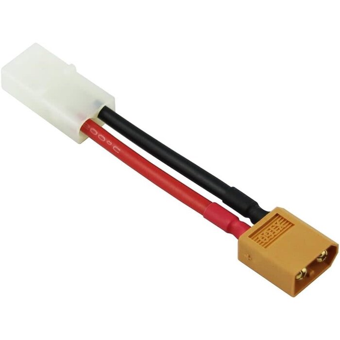 OliYin M/XT60-F/TAM - OliYin Male XT60 to Plug for Big Tamiya Female Adapter Connector with 14awg 1.96inch Silicone Wire for Turnigy Zippy Battery