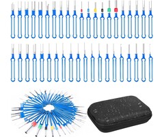 ‎TRTK-41PC-BLU - Kikerike Terminal Removal Tool Kit 41 Pcs Depinning Tool Electrical Connector Pin Removal Tool Kit Pin Extractor Tool Set Wire Terminal Release Tool for Automotive Car Household Devices - Blue