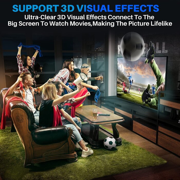 HDMI-4K12FT - Adoreen 4K HDMI Cable 12 Feet, High Speed 18Gbps Braided HDMI 2.0 Cable Cord, 4K@60Hz, 2K,1080P, ARC HDR HDCP 3D, Sturdy & Flexible & Untangled & Supreme Texture, Compatible Monitor UHD TV PC PS5 Xbox