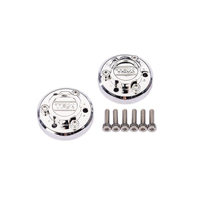 Traxxas X-Truck Chrome Center Caps (2)