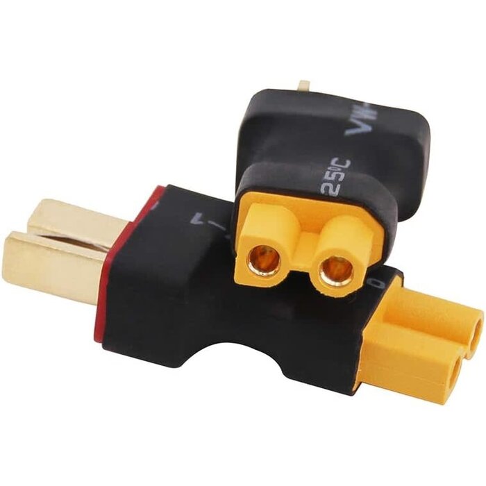 OliRC C148-4 - OliRC XT30 Female to Deans/T-Plug Male Connector Adapter (C148-4)