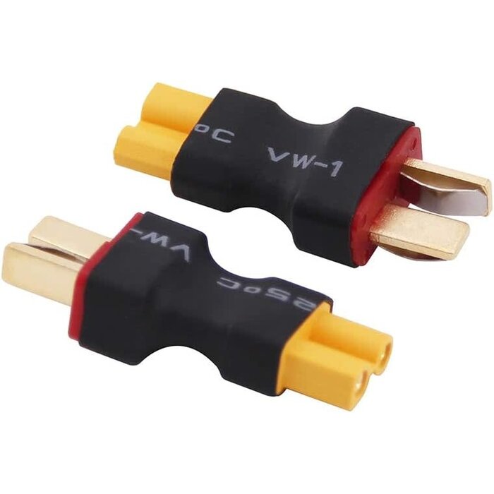 OliRC C148-4 - OliRC XT30 Female to Deans/T-Plug Male Connector Adapter (C148-4)