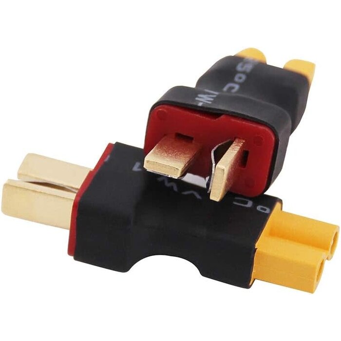 OliRC C148-4 - OliRC XT30 Female to Deans/T-Plug Male Connector Adapter (C148-4)