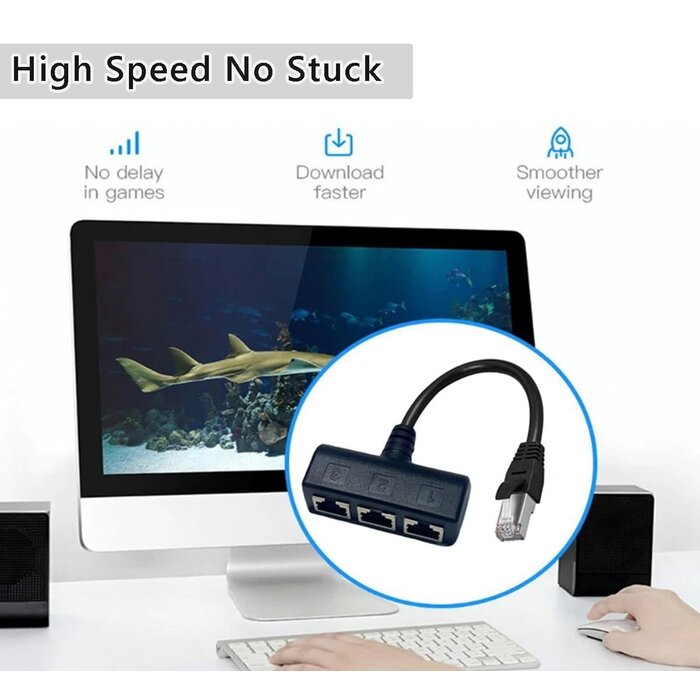 RJ45 Ethernet Splitter Cable
