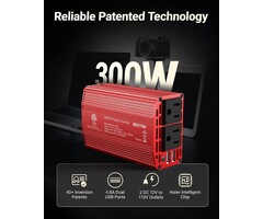 300W-INVERTER - BESTEK Power Inverter DC 12-17V to AC 110V - 300W Car Plug Adapter Outlet