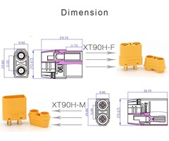 XT90-Pair - Maclan Racing XT90 Connectors (1 pair)
