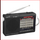 SSC1080BTBLK - Supersonic® 9-Band Rechargeable Radio with Bluetooth® and USB/microSD™ Card Input, SC-1080BT (Black)
