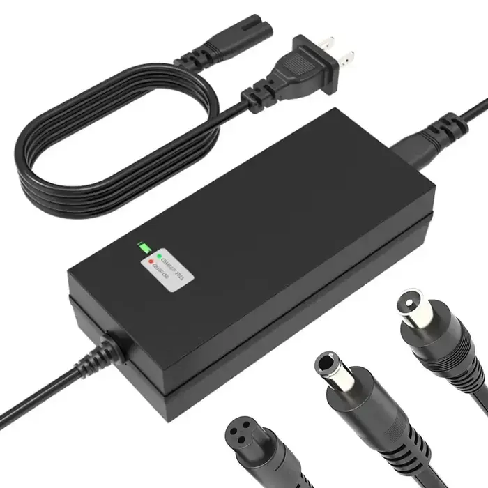 HK-42-2000 - EVAPLUS 42V 2A Electric Scooter Charger for 36V Lithium Battery, SGS Safe Fast Charger with 3 Types of Connectors, Compatible with Pocket Mod Sports Mod, Replacement Electric Scooter Charger