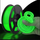 EONO3D-GITD-GRN-TPU - EONO3D Glow in the Dark Green TPU Filament 1.75mm, 1kg – Flexible & Glossy as Silk, Shore 95A TPU Silk Silver, Soft Yet Durable for Fashion, Decor & Functional Parts, Vacuum Sealed