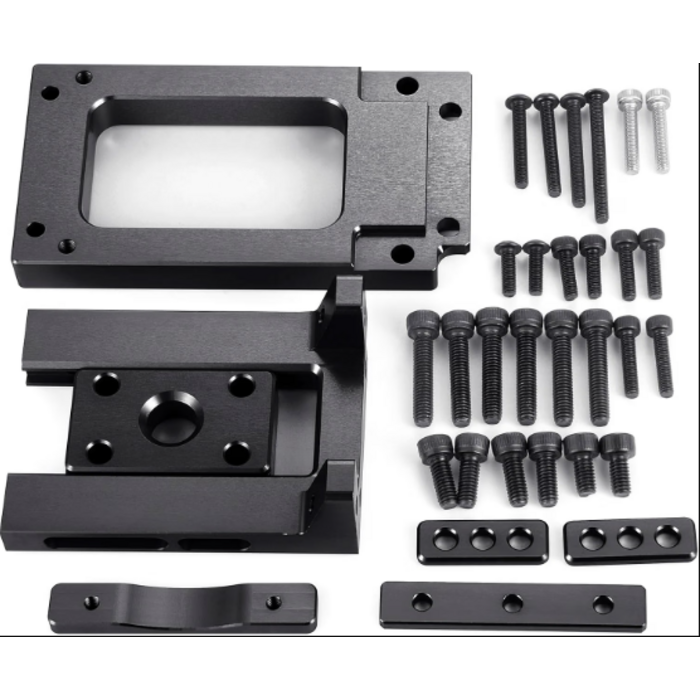 X-MAXX-AL-MTR-MNT - AXSPEED Aluminum Motor Mount Quick Release Motor Base for 1/5 X-MAXX 6S 8S XRT 8S 77086-4 RC Truck (Black)