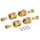 SCX24-17 - INJORA 4PCS Brass Wheel Hex Hub +5mm Extenders for Axial SCX24 AX24