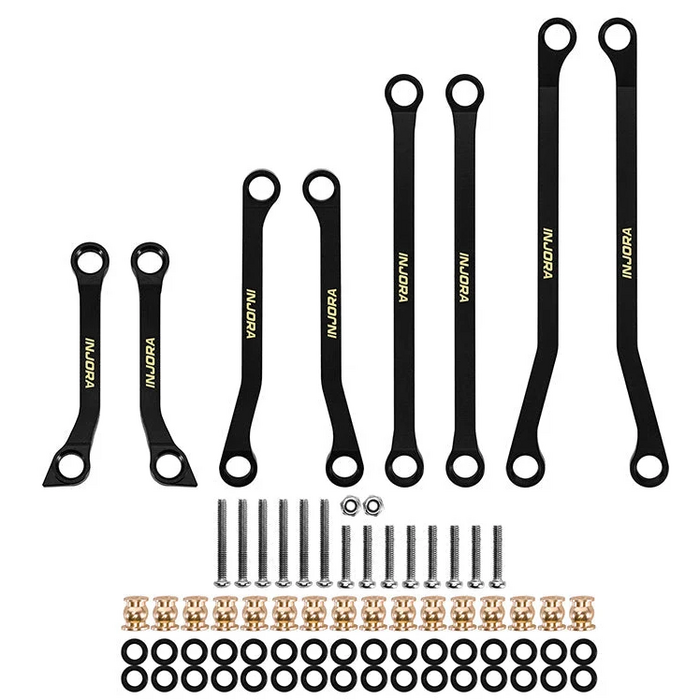 INJORA ASC18-32 - INJORA Black Brass High Clearance Links for 1/18 Redcat Ascent-18 APEX