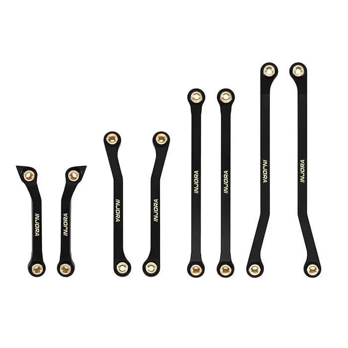 INJORA ASC18-32 - INJORA Black Brass High Clearance Links for 1/18 Redcat Ascent-18 APEX