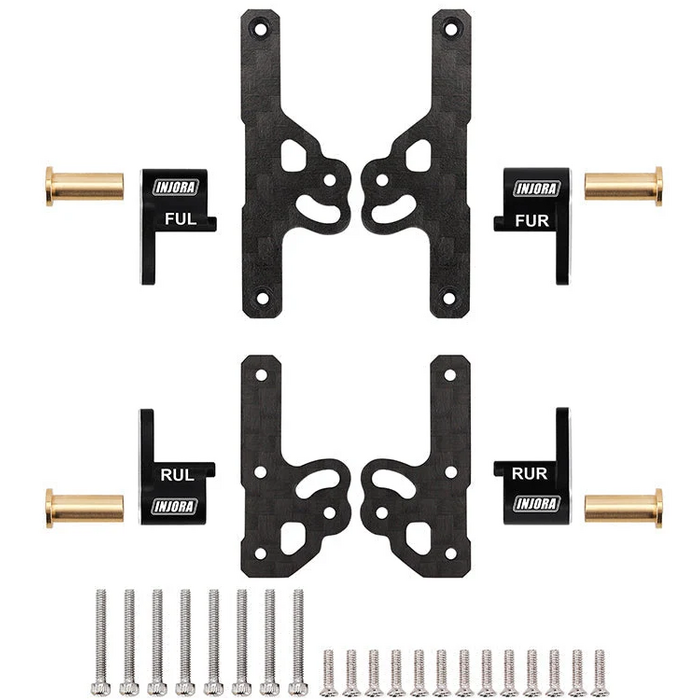 INJORA SCX24-163 - INJORA CNC Aluminum Flex Blades Suspension Travel Extension for 1/24 Axial SCX24