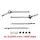4M-96FR - INJORA Front & Rear Stainless Steel Axle Shafts for INJORA TRX4M +4mm Axles