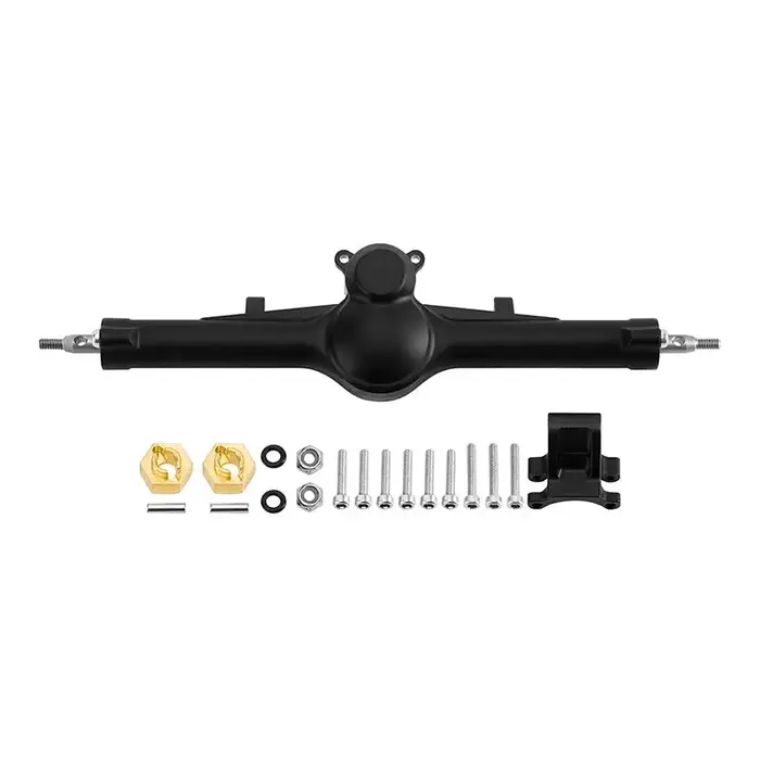 INJORA SCX24-195BKR - INJORA Rear +4mm Nylon Planet Axles with Double Joint Shafts for 1/24 SCX24