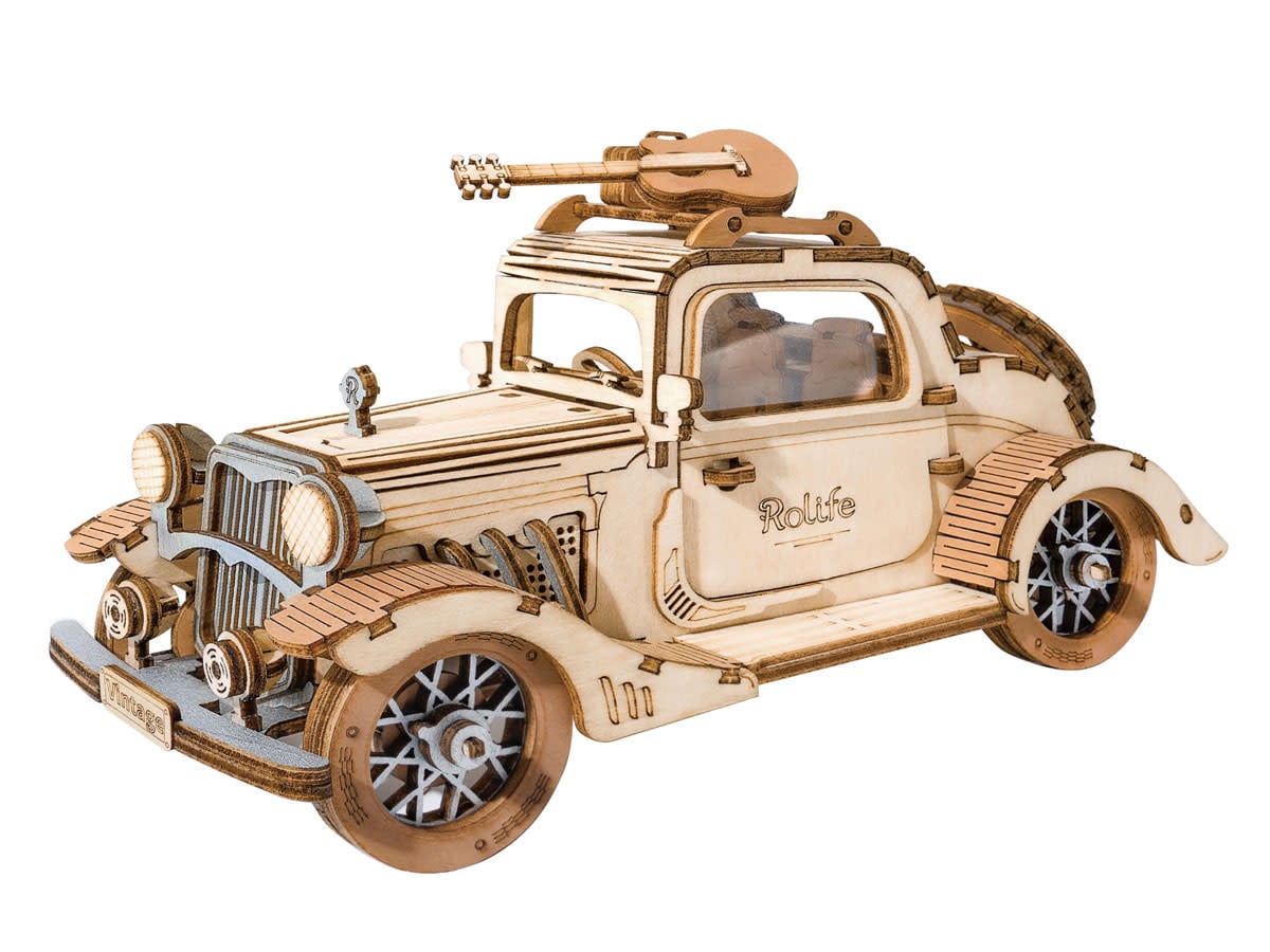 ROETG504 - Classic 3D Wood Puzzles; Vintage Car