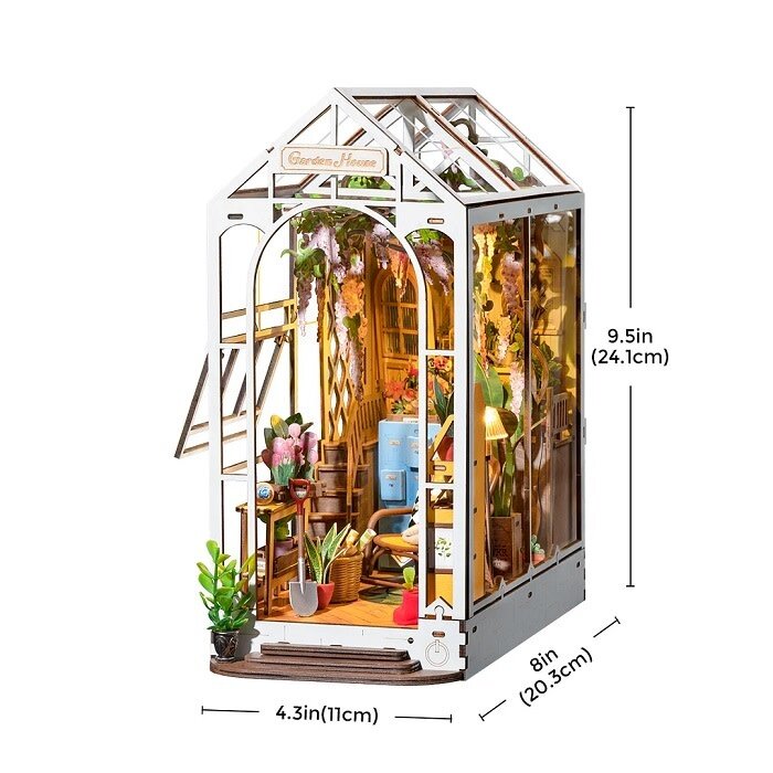 ROETGB06 - Rolife Holiday Garden House DIY Book Nook Shelf Insert