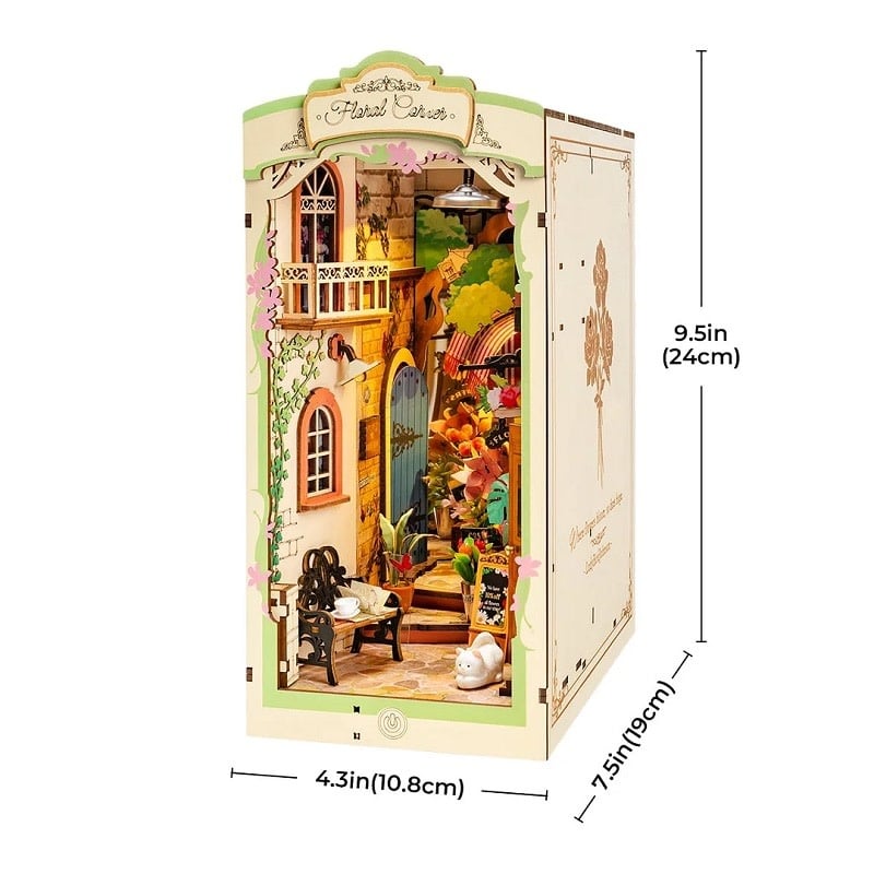 ROETGB09 - Floral Corner Book Nook - Stories in Books