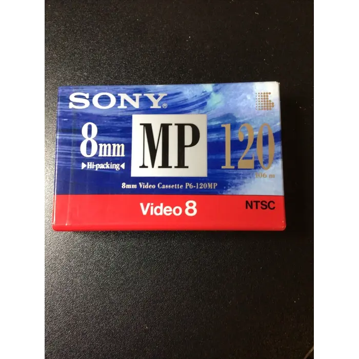 8MM-TAPE - SONY 8mm Video Cassette Tape P6-120MP - 120 Minutes