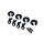 8459-SLGRY -  Slate Gray Captured Lower Spring Retainers (4)