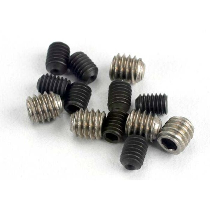 Traxxas 1548 - Grub screw set, Includes Eight 3x4 mm Ccrews and Four 4x4 mm Stainless Screws.