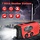 IR-088 - iRonsnow Solar Emergency Hand Crank Weather Radio, 2000mAh NOAA AM/FM Portable Self Powered Radios with SOS Alarm LED Flashlight Smart Phone USB Charger for Camping (Red)