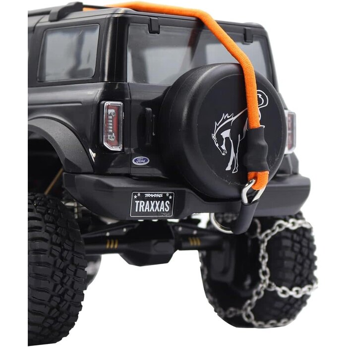 A2264 - FACCNOY 1/18 1/24 RC Crawler Elastic Force Escape Rope Kinetic Winch Strap with Hooks for TRX4M K10 SCX24 FCX24 K5 AX24 Upgrade
