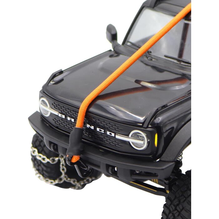 A2264 - FACCNOY 1/18 1/24 RC Crawler Elastic Force Escape Rope Kinetic Winch Strap with Hooks for TRX4M K10 SCX24 FCX24 K5 AX24 Upgrade