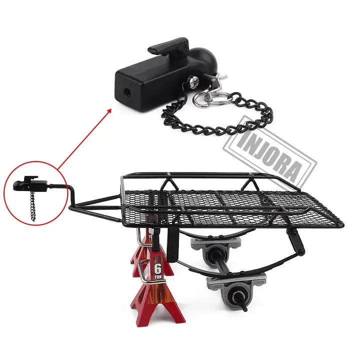 INJORA CRAW18268 - INJORA Metal Trailer Tow Hitch Hook for 1/10 RC Crawler
