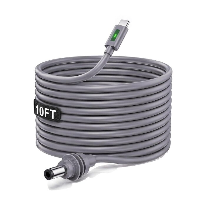 SL-TYPE/C-10ft - Thergoni Starlink Mini USB-C to DC Power Cable, 20V PD 100W Output, 18AWG Tinned Copper Wire, Stable Power Supply Cord for Outdoor Indoor, Travel & RV Use,Starlink Mini Accessories,10FT