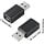 F/MICRO-USB2M/USB-A - Twisina Micro-USB to USB-A Adapter Type-A Male to Micro Female Converter Connector for Tablets Speakers Digital