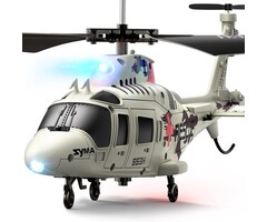 Syma S53H - SYMA S53H Rescue Transport RC Helicopter for Kids, Stable Hover and Safety System One-key Takeoff, Altitude Hold, Blocked-blade Protection, Low-battery Alerts and 2.4GHz Control