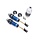 7462 - Shocks, GTR xx-long blue-anodized, PTFE-coated bodies with TiN shafts (fully assembled, without springs) (2)