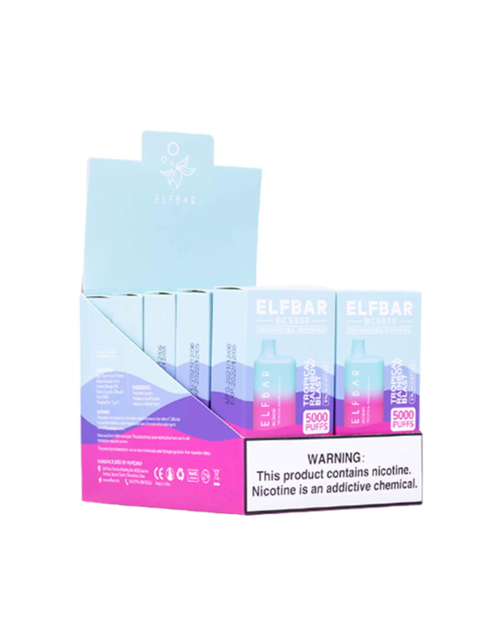 ELFBAR ELFBAR Tropical Rainbow Blast 5000 Puffs 5% Box