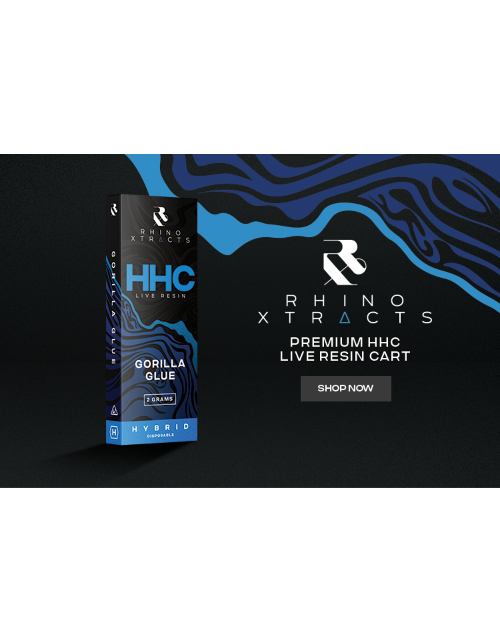 Rhino Xtracts Rhino Xtracts Gorilla Glue HHC Indica 2g Disposable