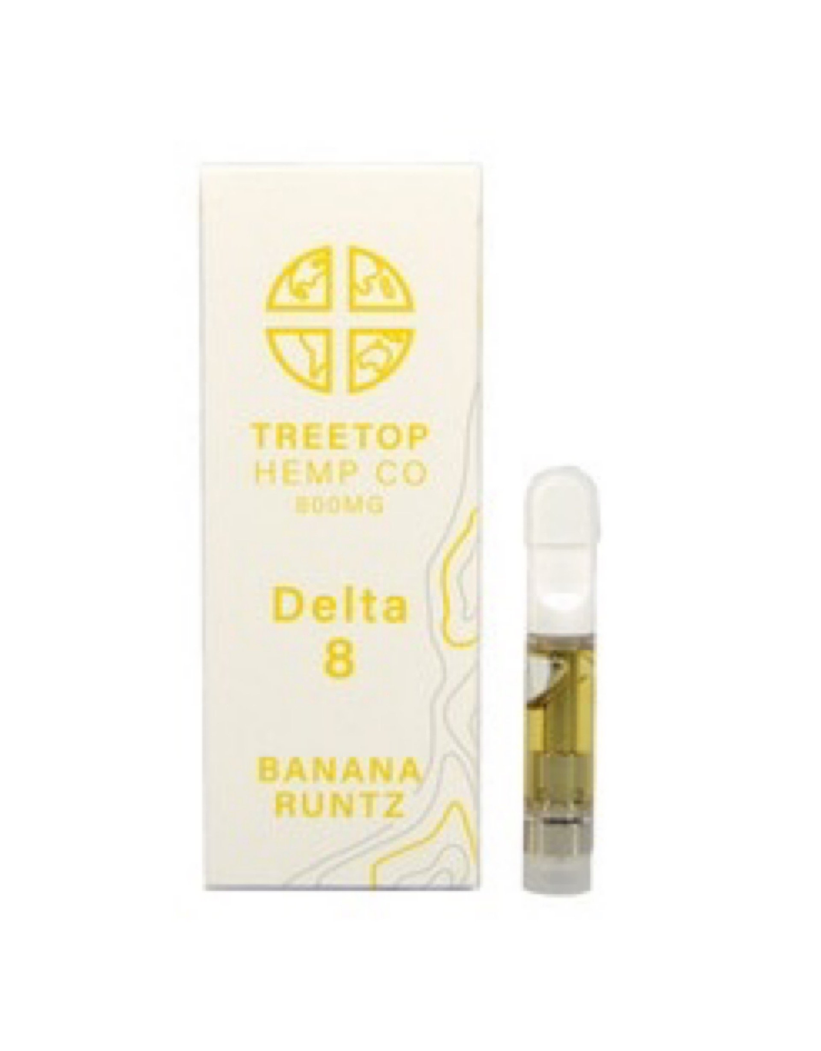 Treetop Hemp Co. TREETOP D8 Cart 1.5g 1400mg Banana Runtz