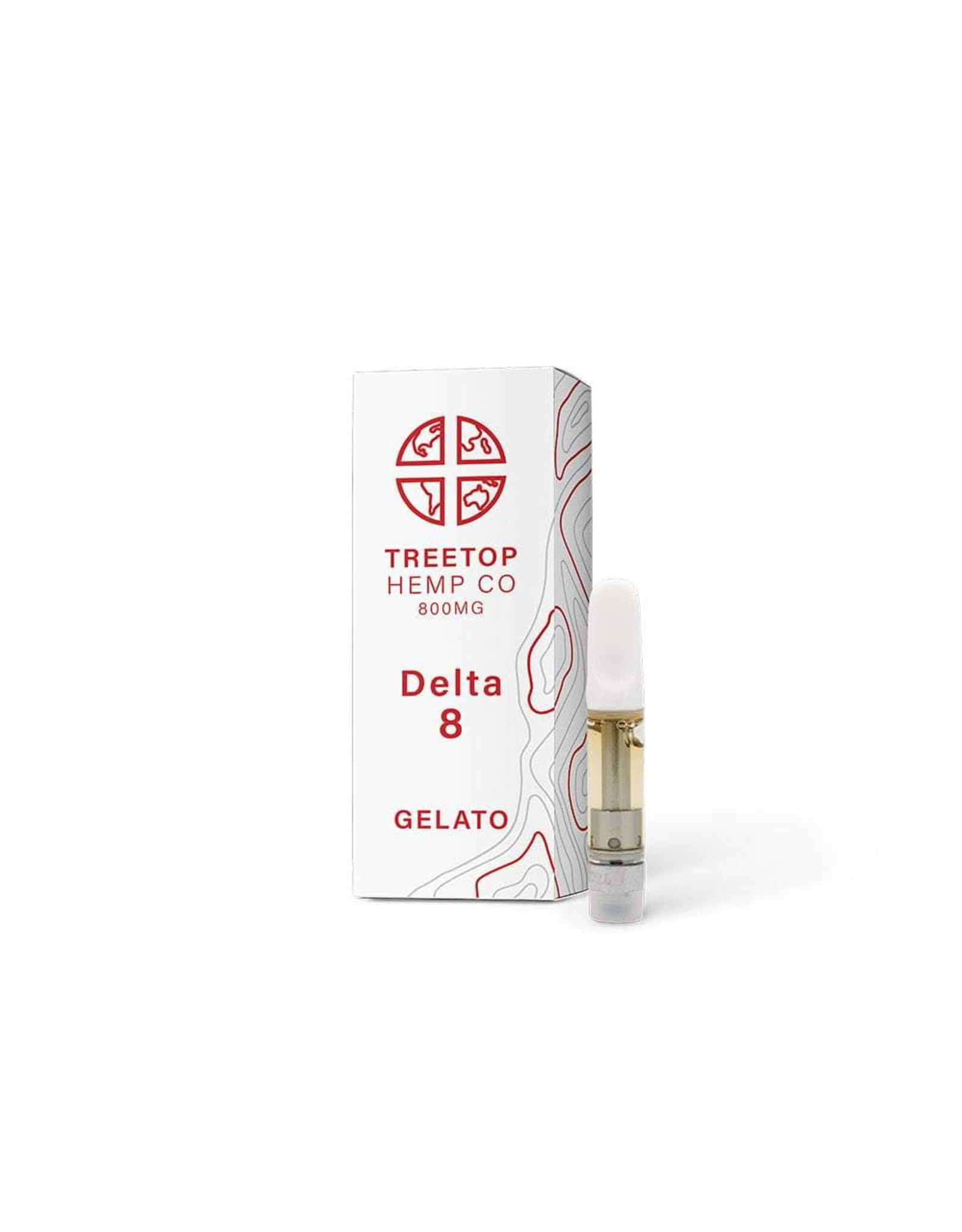 Treetop Hemp Co. TREETOP D8 1400 MG Cart Gelato Box