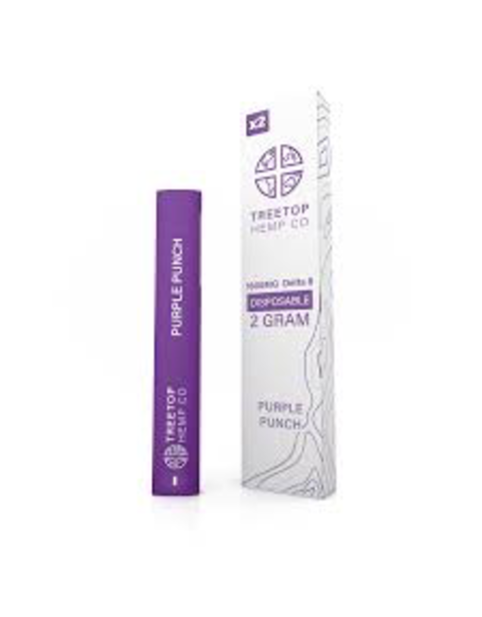 Treetop Hemp Co. TREETOP D8 Disposable 1800mg Purple Punch Box