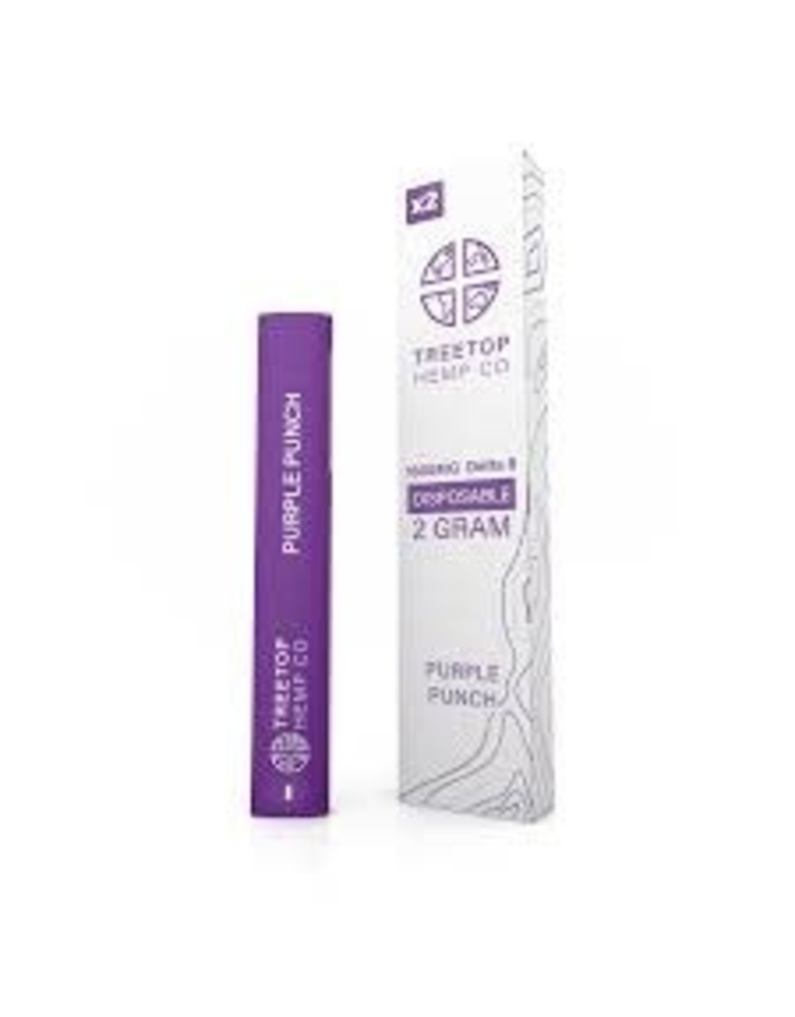 Treetop Hemp Co. TREETOP D8 Disposable 1800mg Purple Punch Box