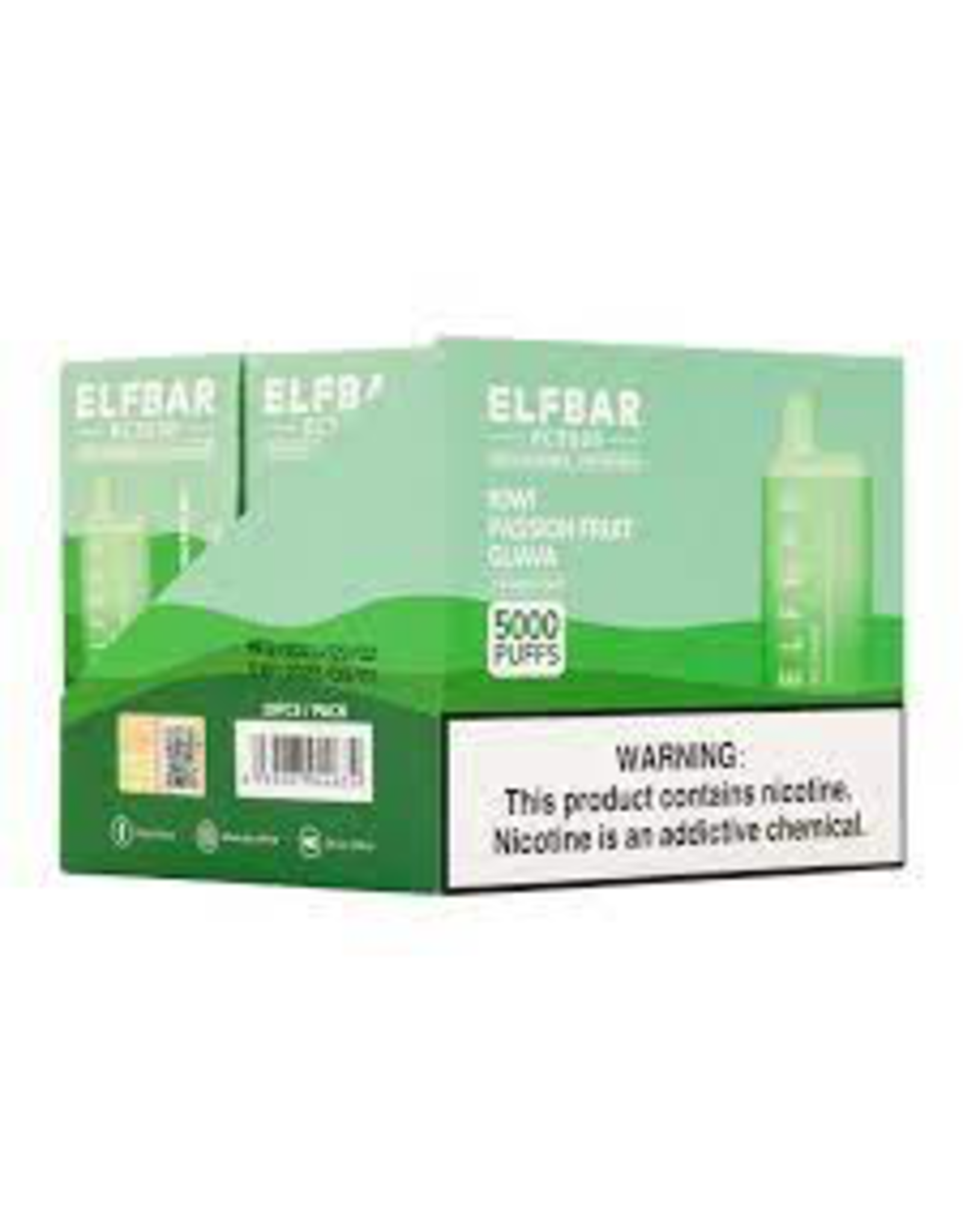 ELFBAR ELFBAR Kiwi Passionfruit Guava 5000 Puffs 5% Box