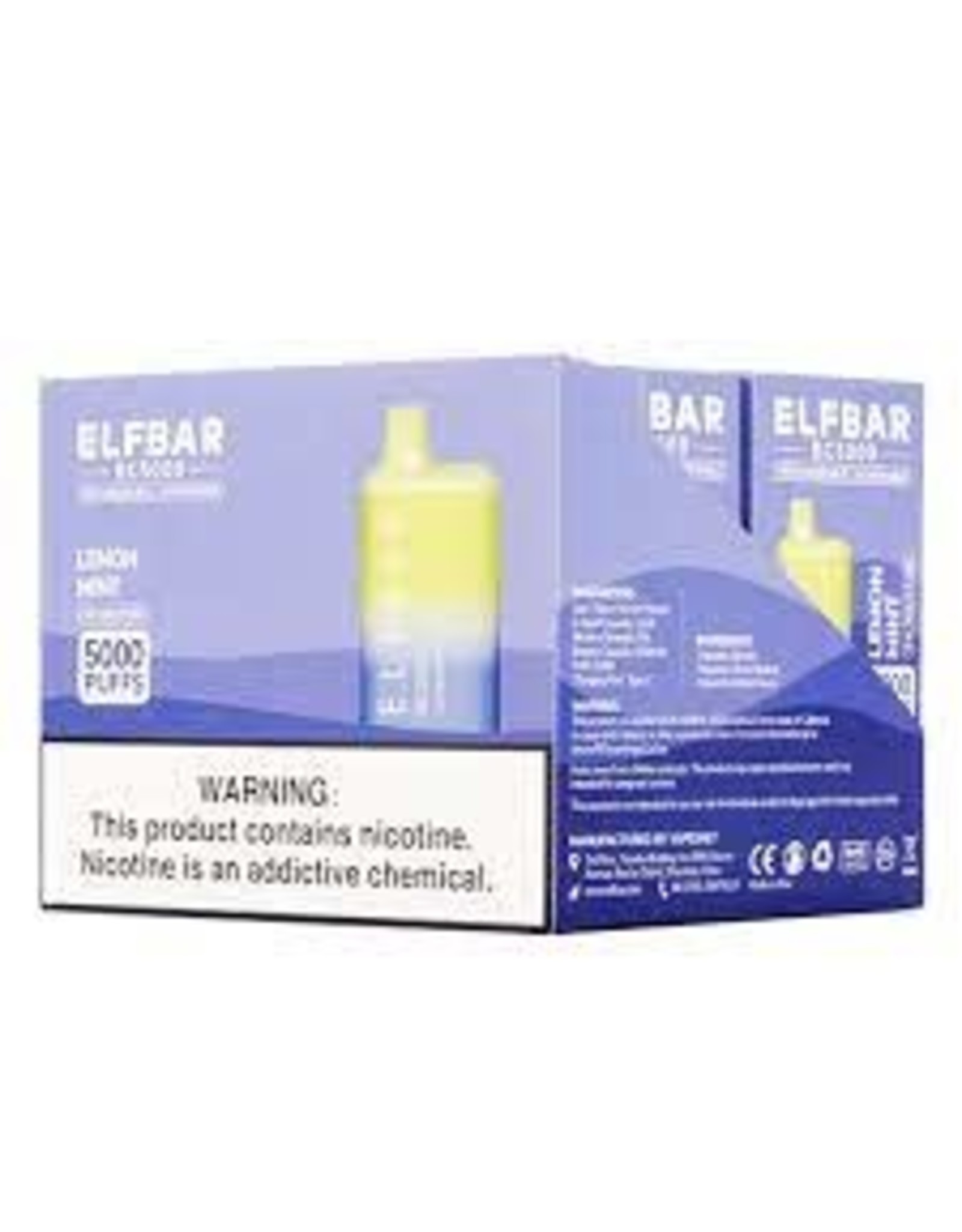 ELFBAR ELFBAR Lemon Mint 5000 Puffs 5% Box