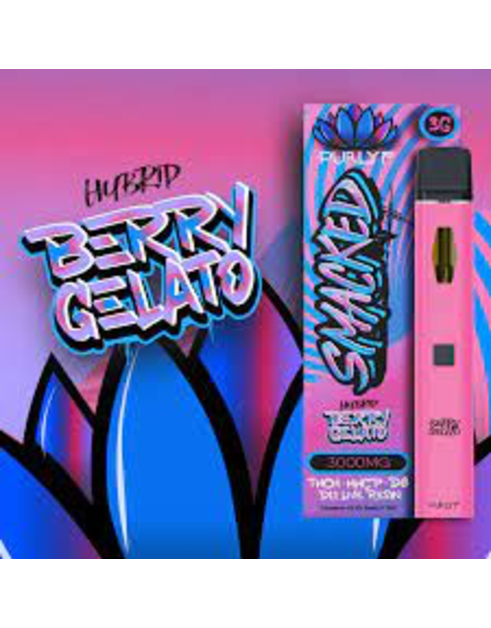 Purlyf Smacked 3g Disposable THCH HHCP D8 D11 Live Resin Berry Gelato Box