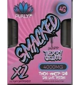 Purlyf Smacked 2x2g Cart THCH HHCP D8 D11 Live Resin Berry Gelato