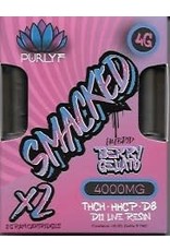 Purlyf Smacked 2x2g Cart THCH HHCP D8 D11 Live Resin Berry Gelato Box
