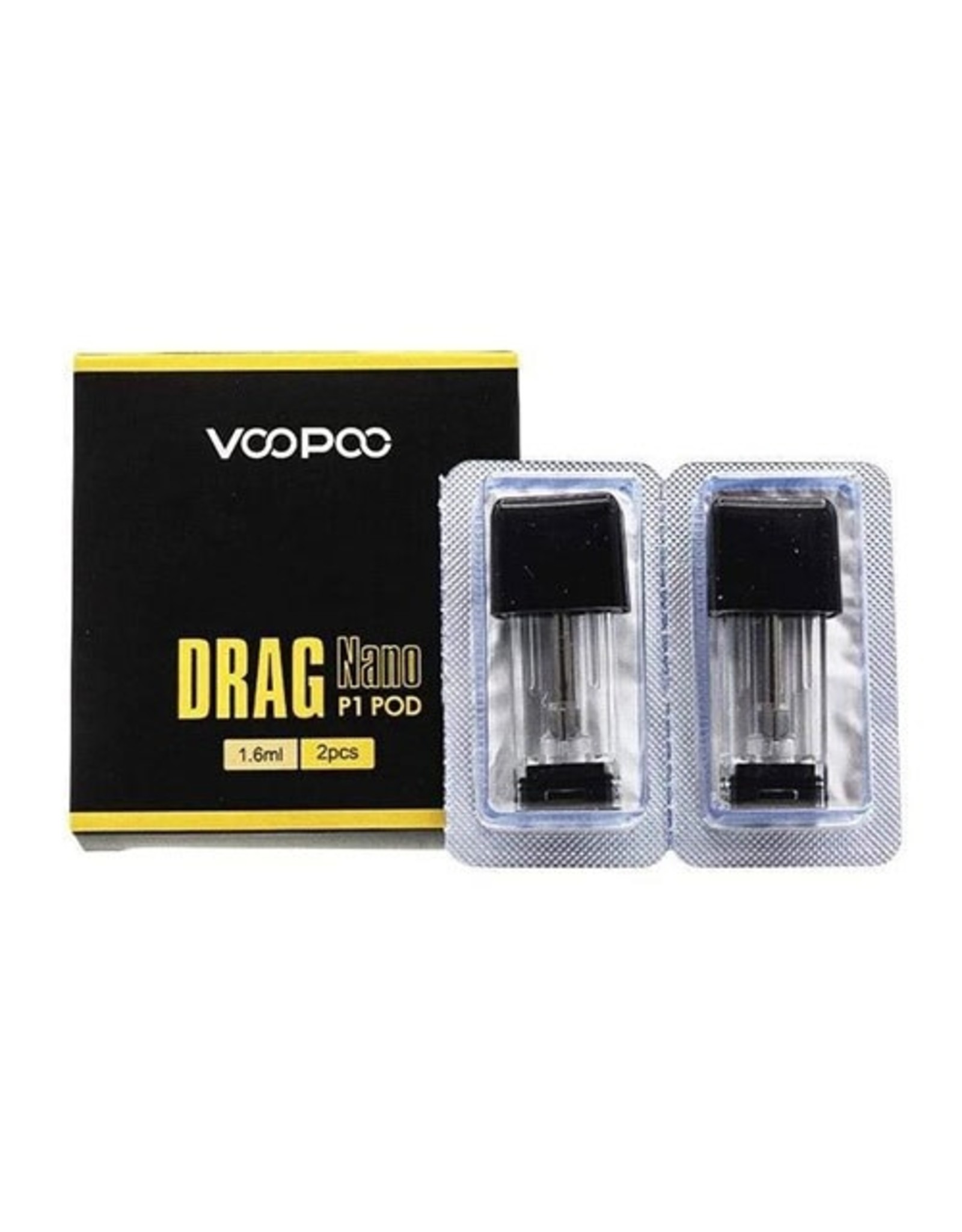 VooPoo Drag Nano P1 Replacement Pods 1.6ml Pack of 2