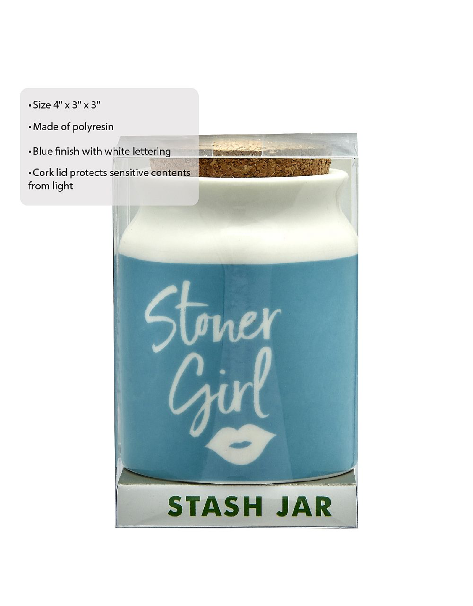 Fashion Craft Blue Stoner Girl Stash Jar [VT13260]