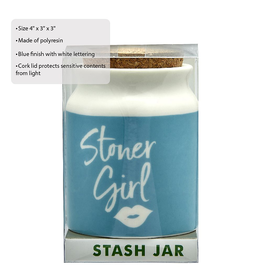 Fashion Craft Blue Stoner Girl Stash Jar [VT13260]