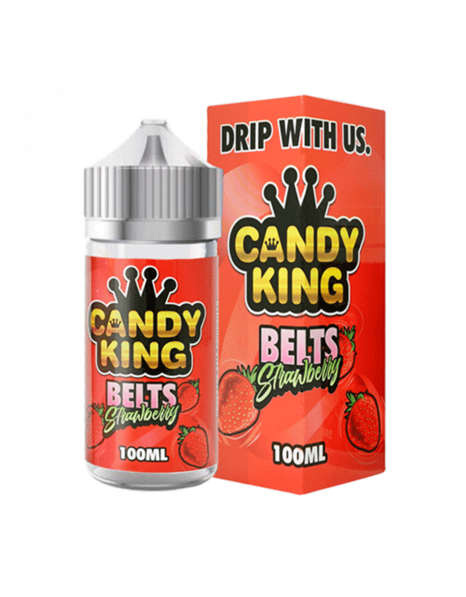 Candy King Candy King Belts Strawberry 100 mL 0 mg