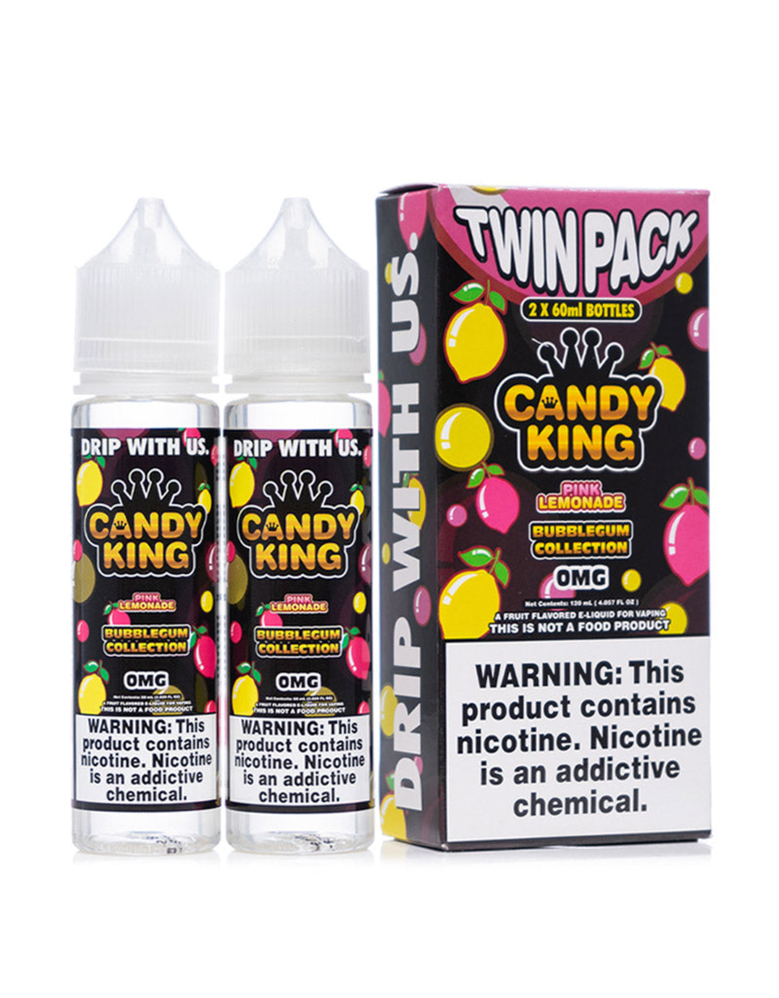 Candy King Candy King Pink Lemonade Bubblegum 120 ml 3 mg